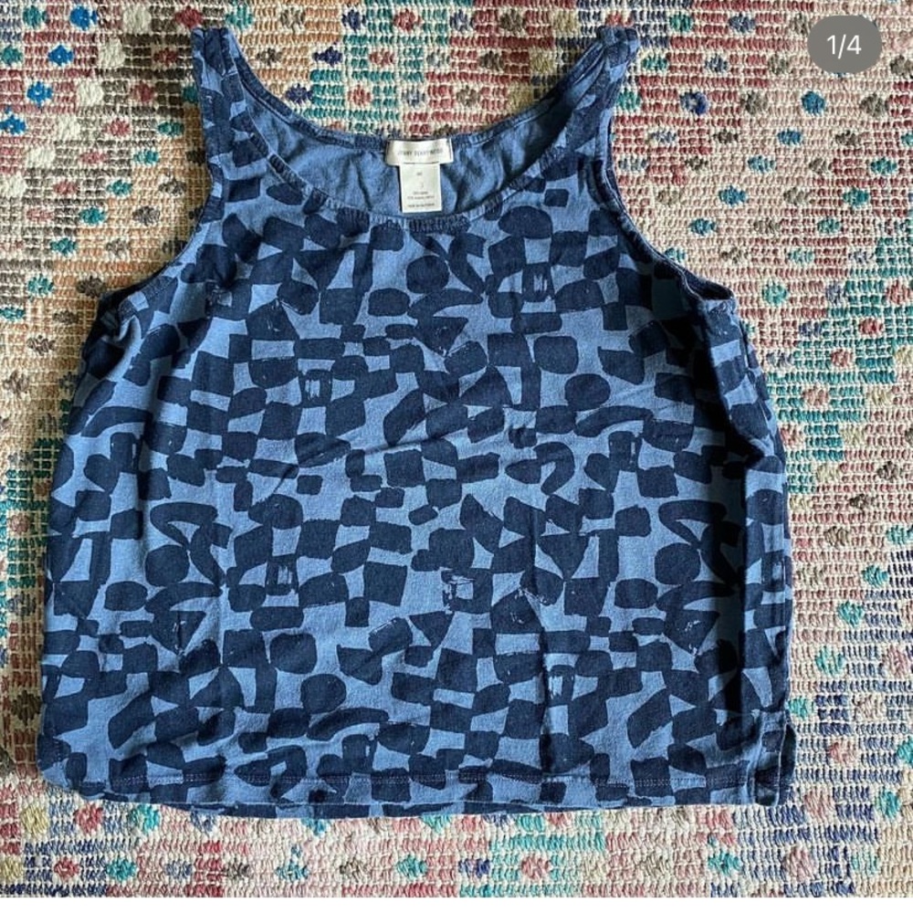 Women’s Blue Patterned Tank Top